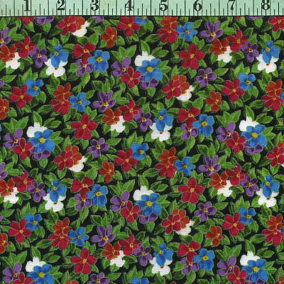 Flowers, Small Multi Cluster, Green, Red Flowers, Small Multi Cluster, Green, Red